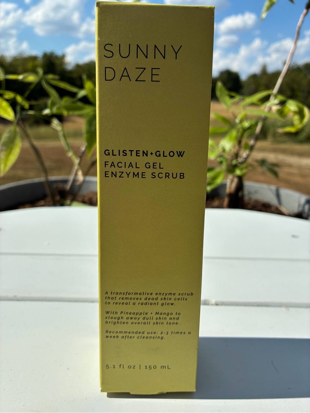 Glisten + Glow Facial Gel Enzyme Scrub — Yellow